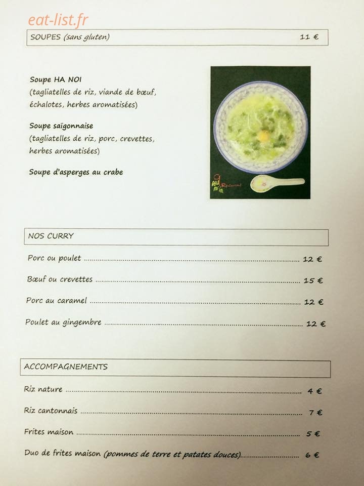Restaurant au 9 — carte page 6