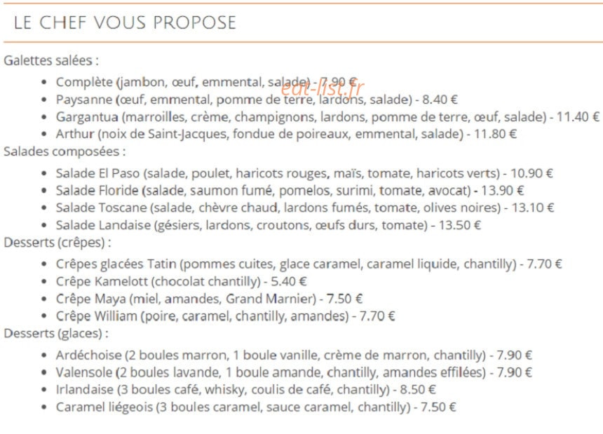 Histoire de Crêpes — carte page 1