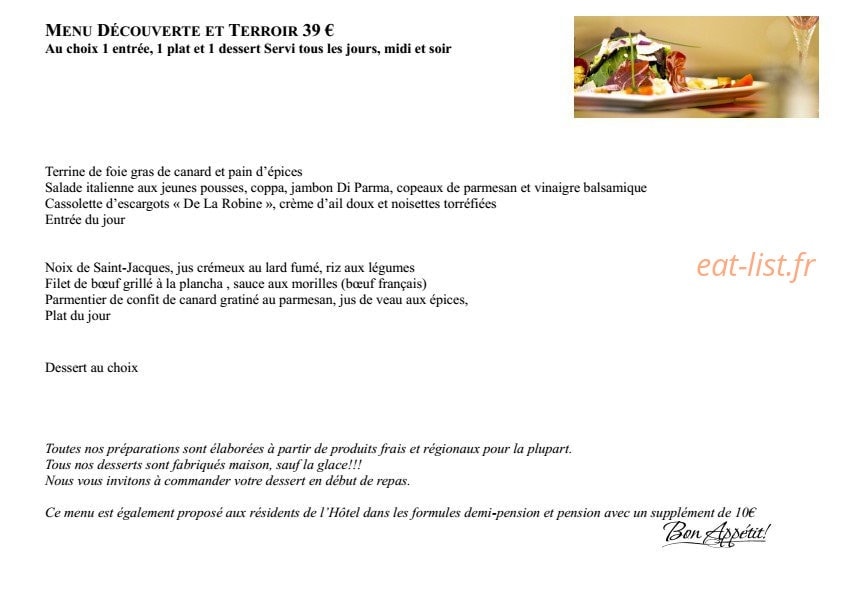 Restaurant les Alpes — carte page 6