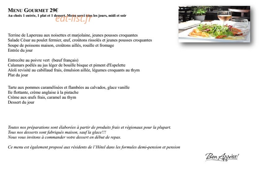 Restaurant les Alpes — carte page 5
