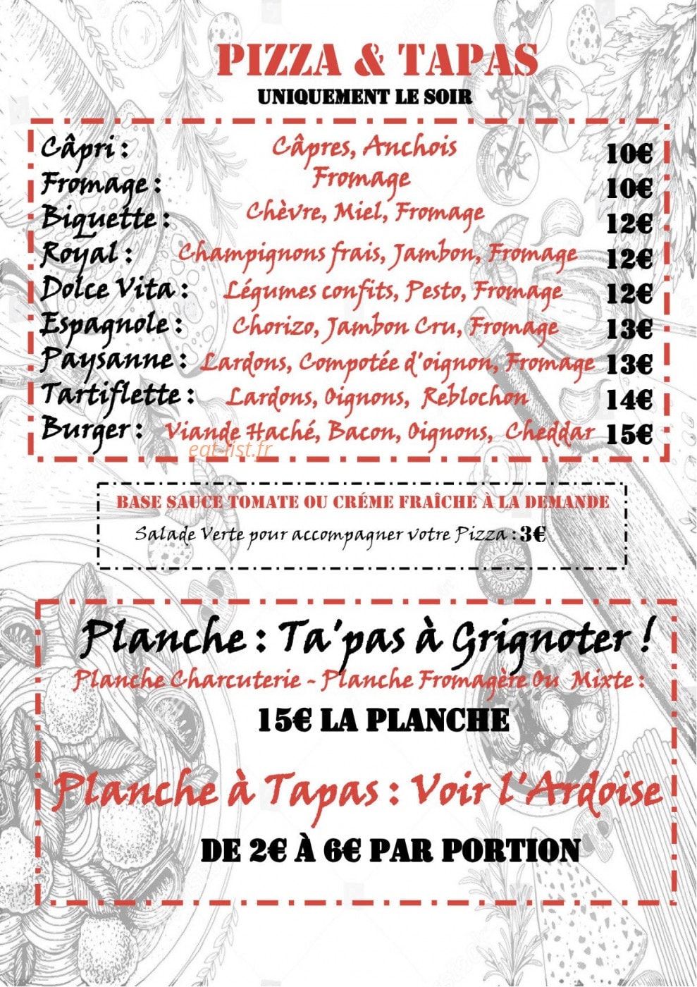 MariO BistrO — carte page 3