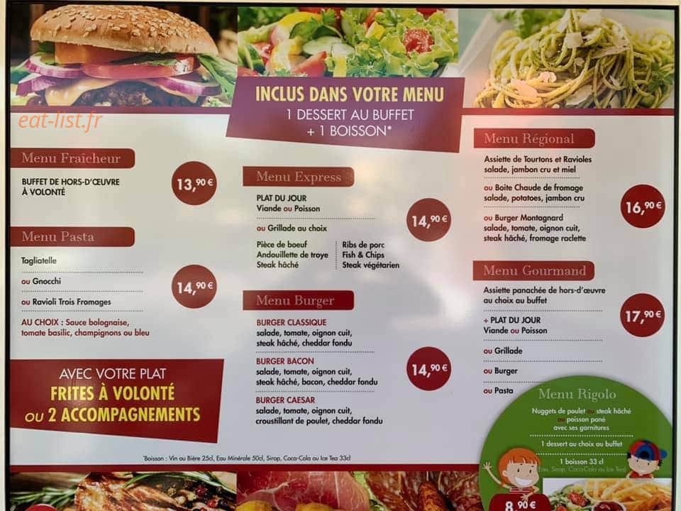 Brasserie Le Sud — carte page 1