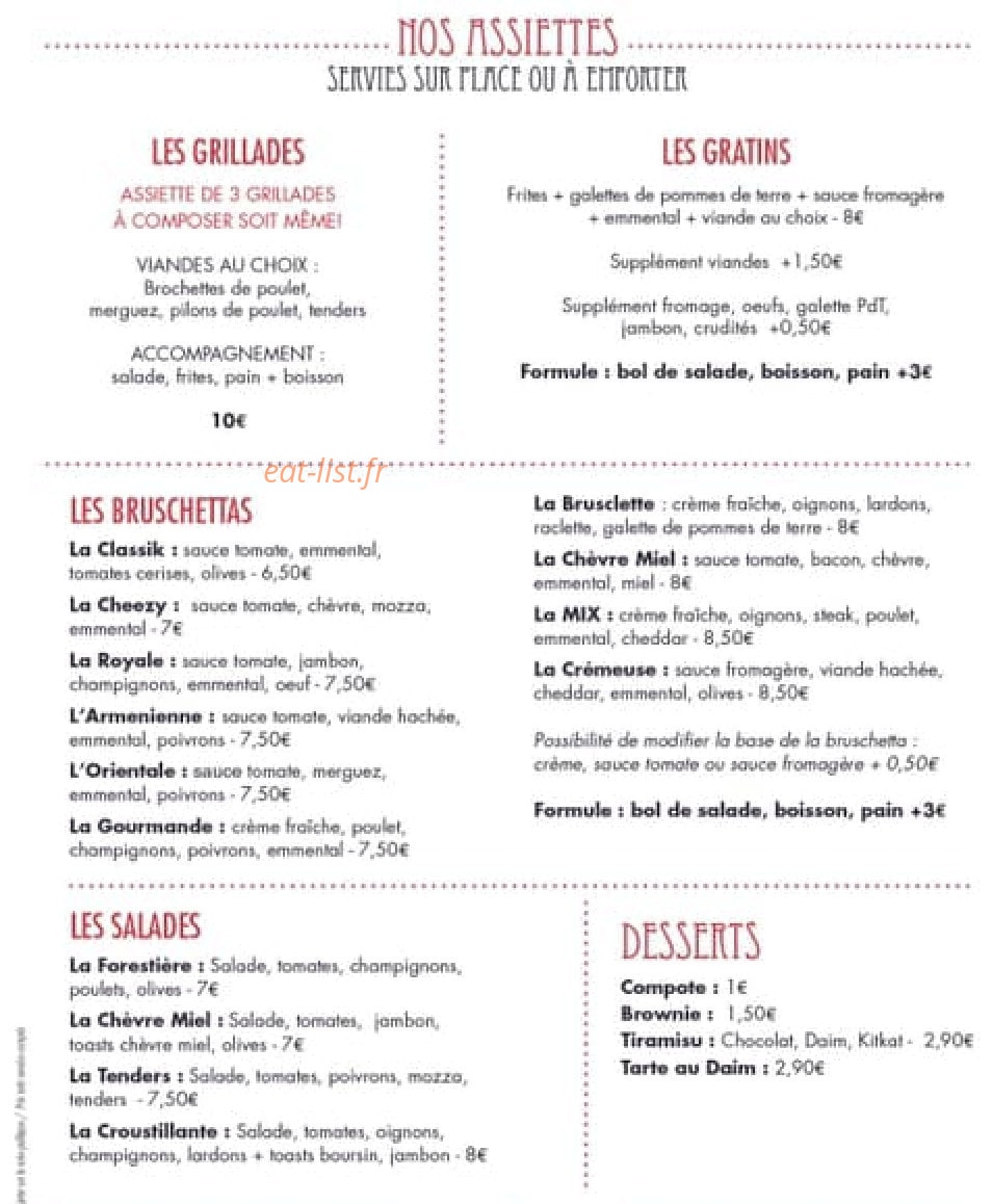Burger and Grill's — carte page 4