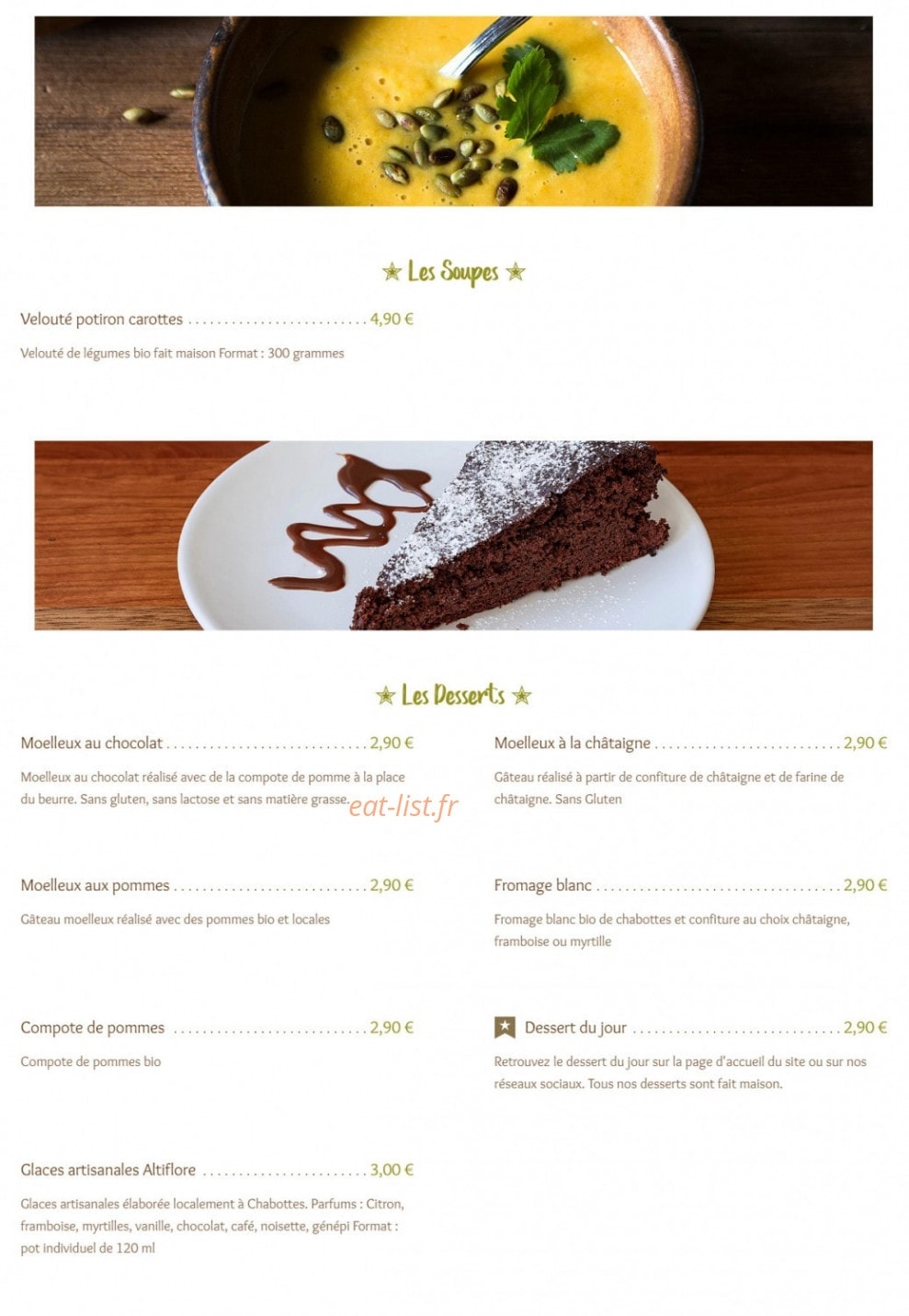 Ethic Lunch — carte page 3