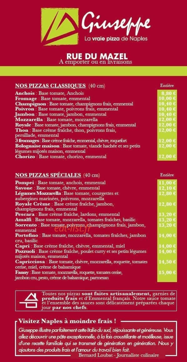 Giuseppe — carte page 2