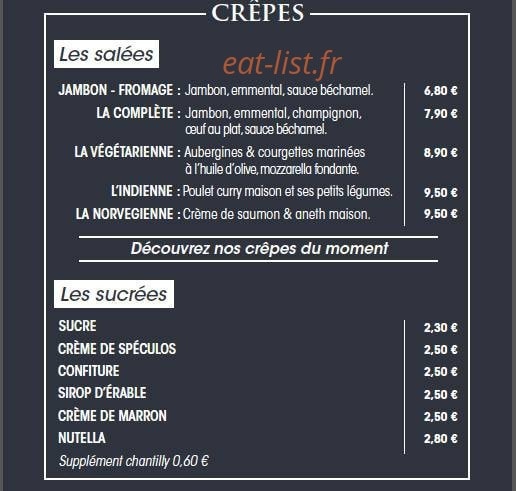 L'Authentique — carte page 2