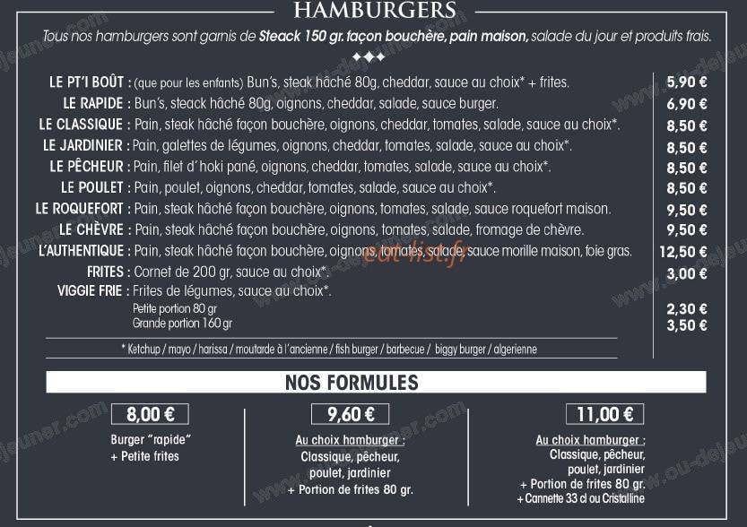 L'Authentique — carte page 1