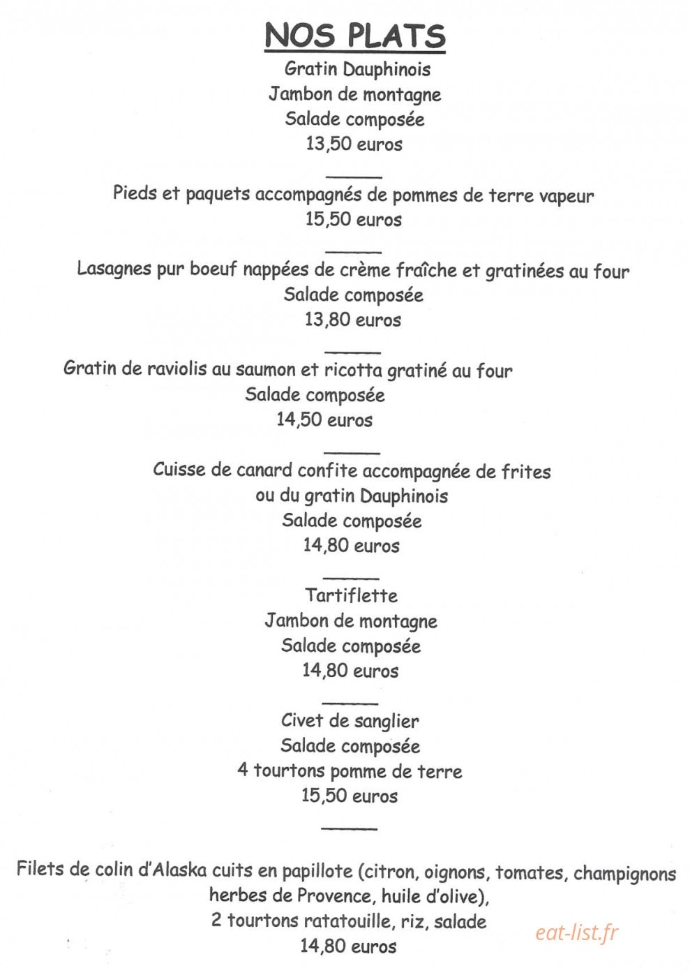 L'Hippophae — carte page 13
