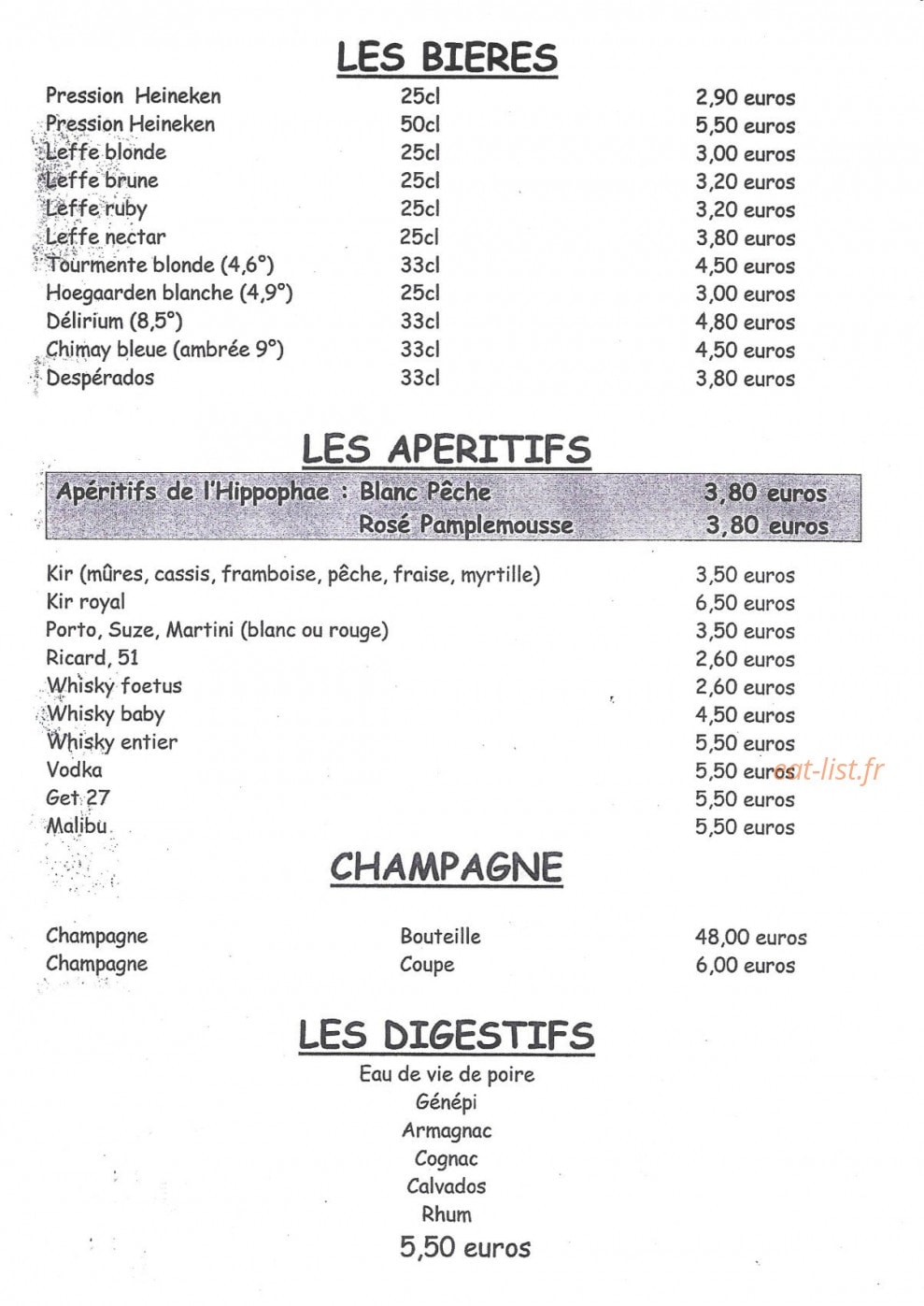 L'Hippophae — carte page 4