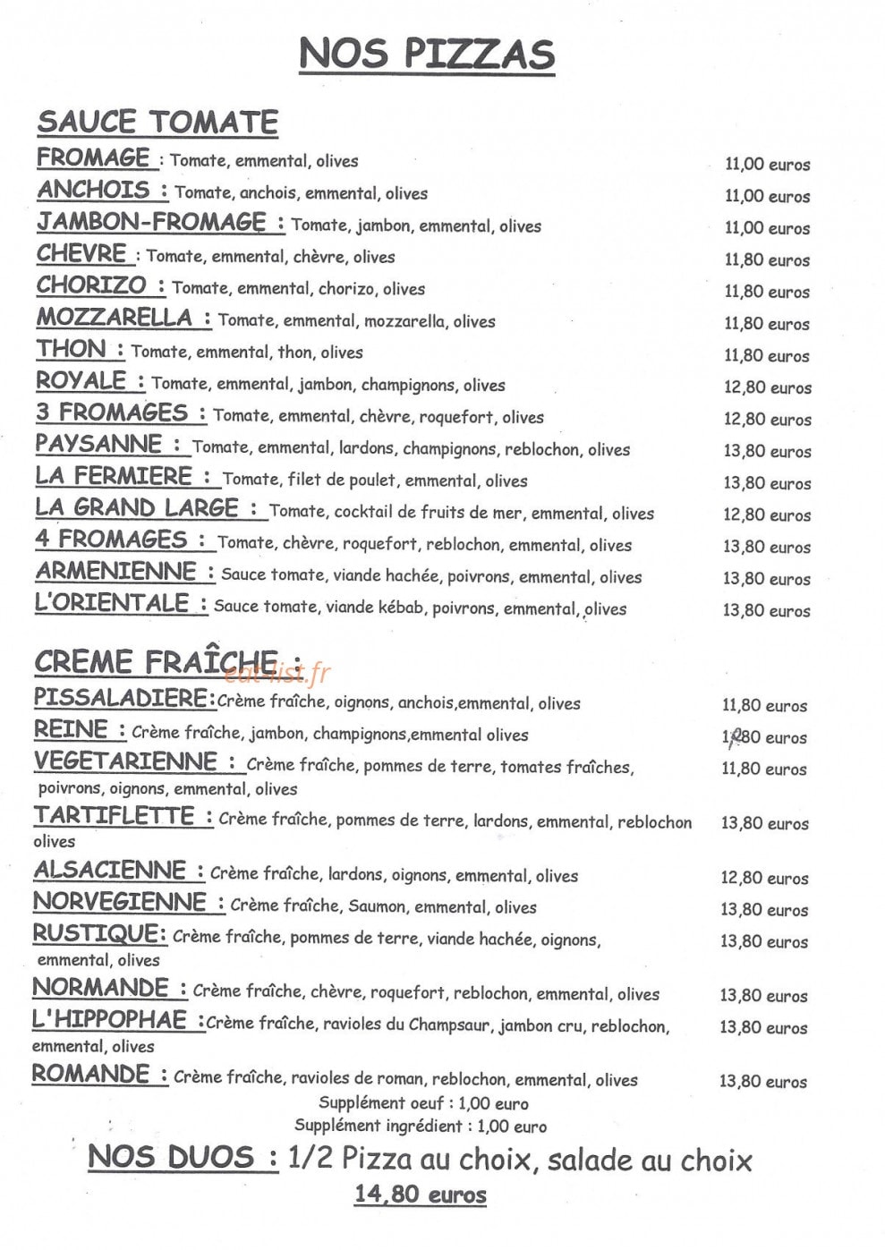 L'Hippophae — carte page 11