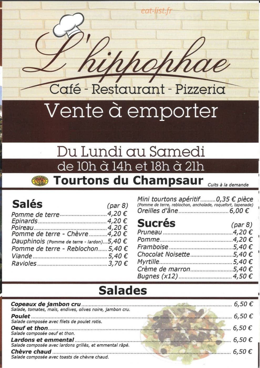 L'Hippophae — carte page 1