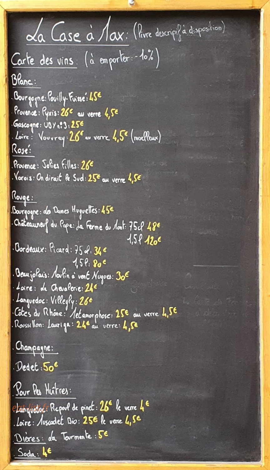 La Case à Max — carte page 2