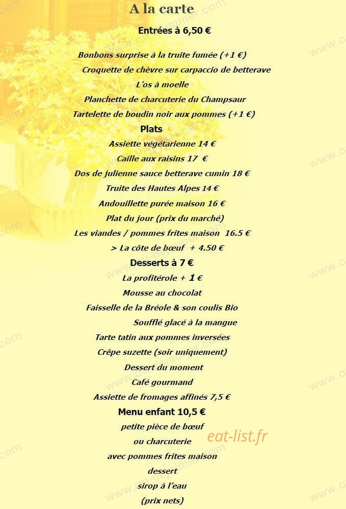 La Maison Jaune — carte page 1
