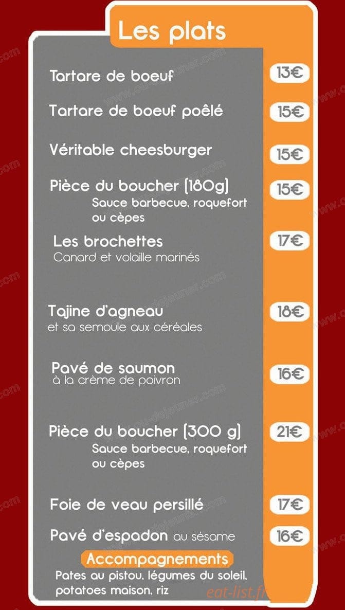 Le Bistrot Gapencais — carte page 3