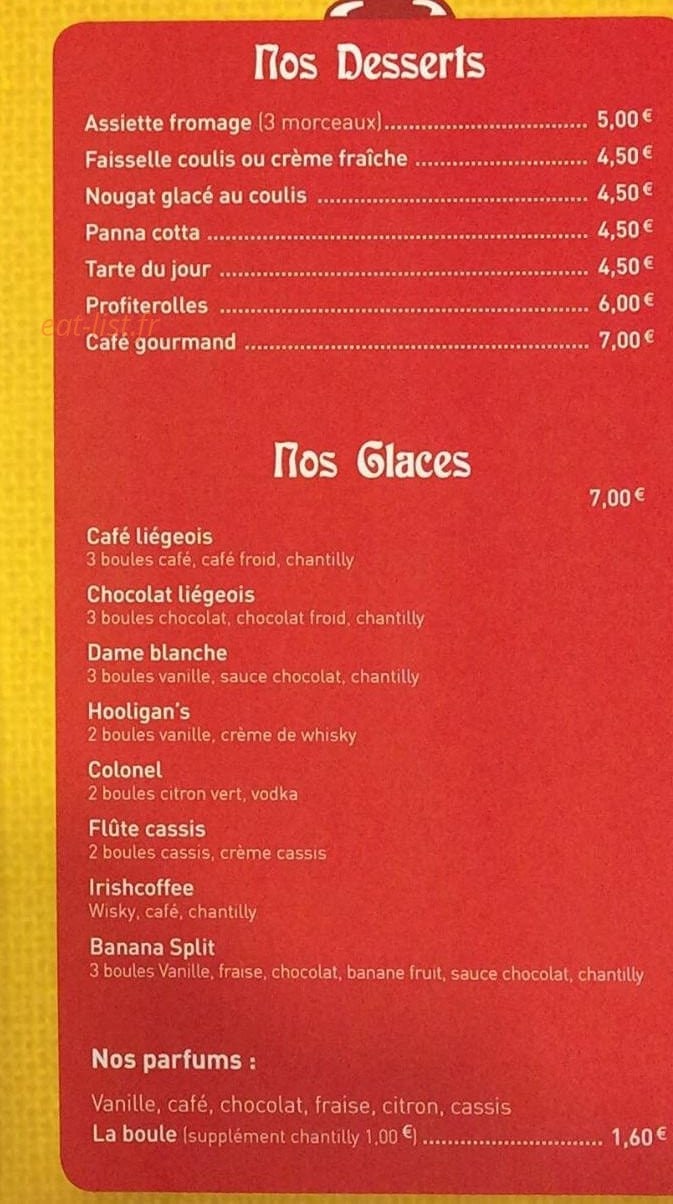 Le Café Crème — carte page 3