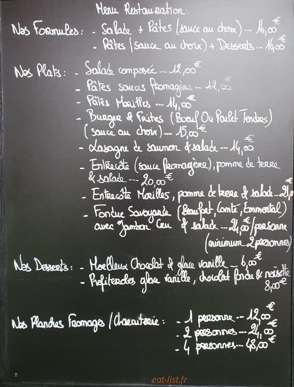 Le Coin Des Fromagers — carte page 2