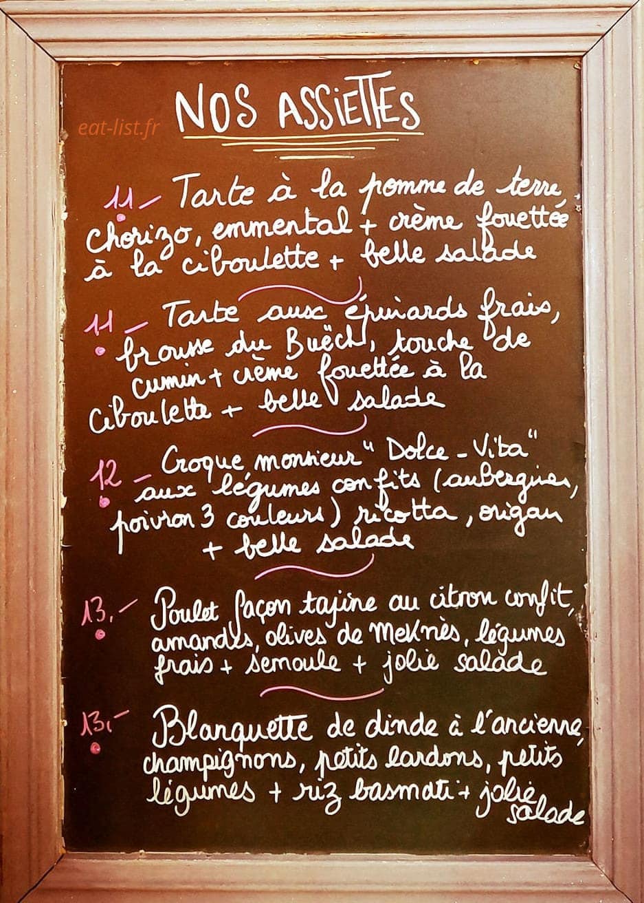 Le Compotier — carte page 1