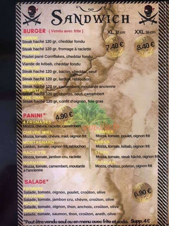 Le Flibustier — carte page 2