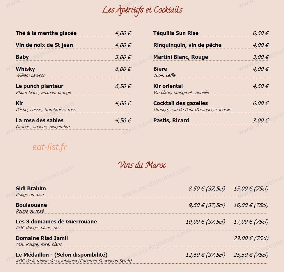 Les Gazelles — carte page 2