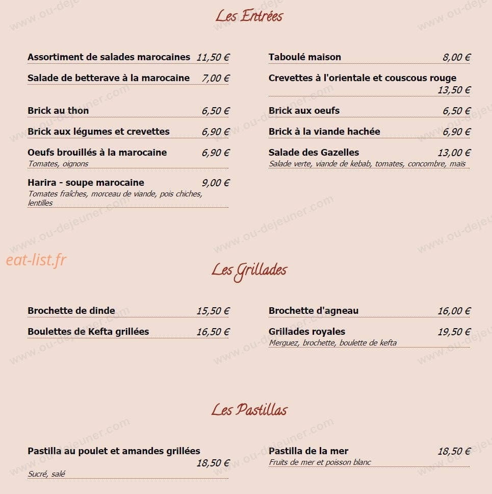 Les Gazelles — carte page 5