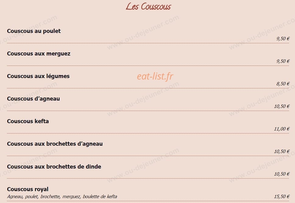 Les Gazelles — carte page 9