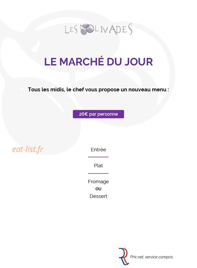 Les Olivades — carte page 6