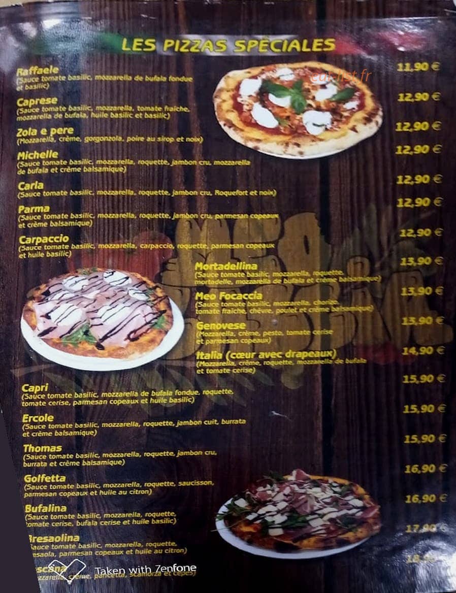 Meo Focaccia — carte page 1