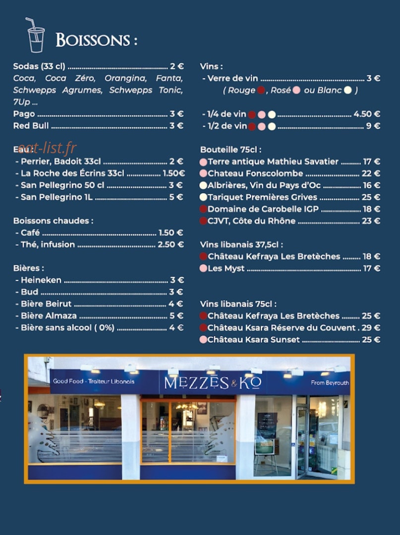 Mezzés and Ko — carte page 4