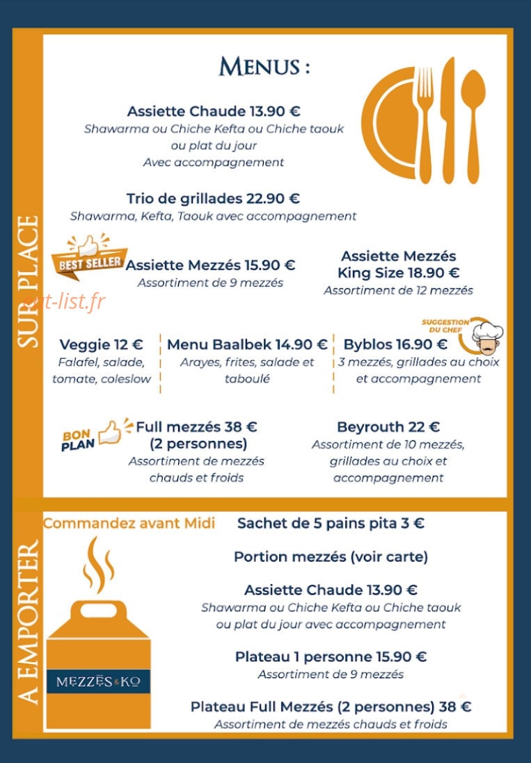 Mezzés and Ko — carte page 3