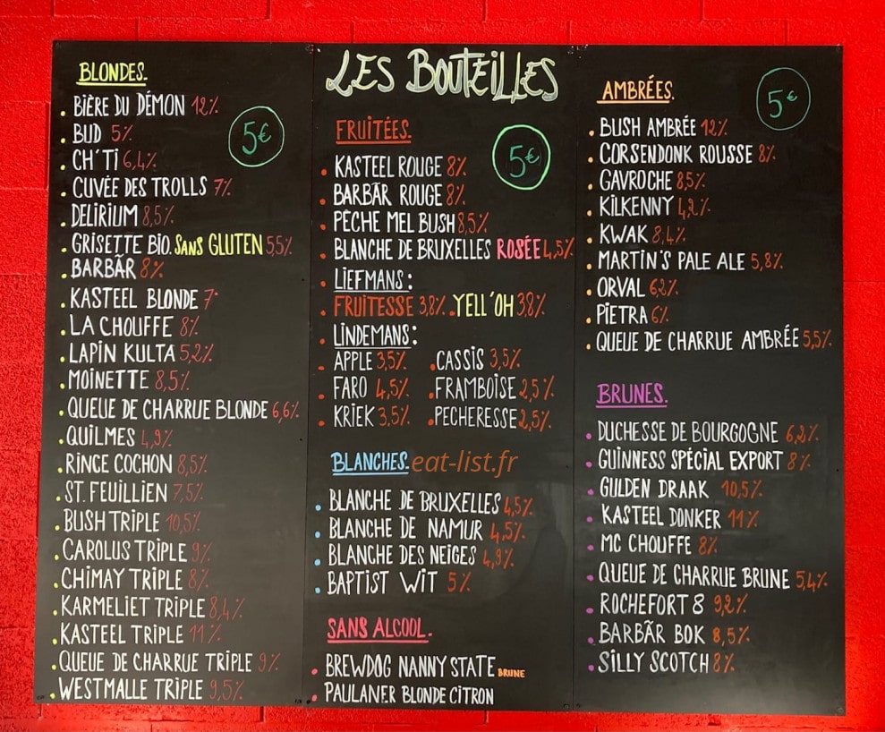 My Beers — carte page 5