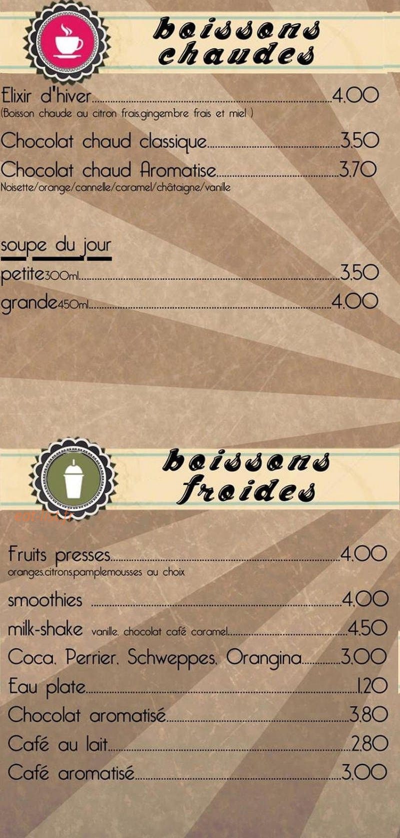 Ô Café — carte page 3