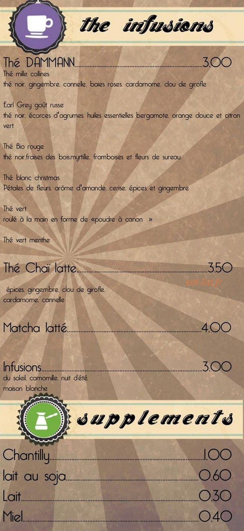 Ô Café — carte page 4