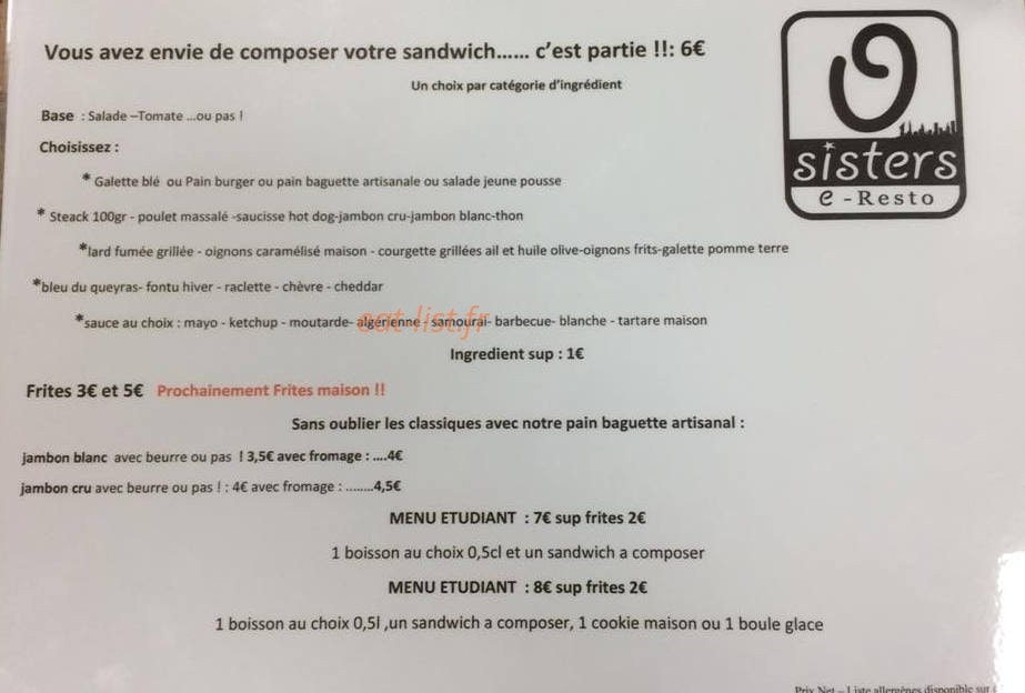 O’Sisters — carte page 4