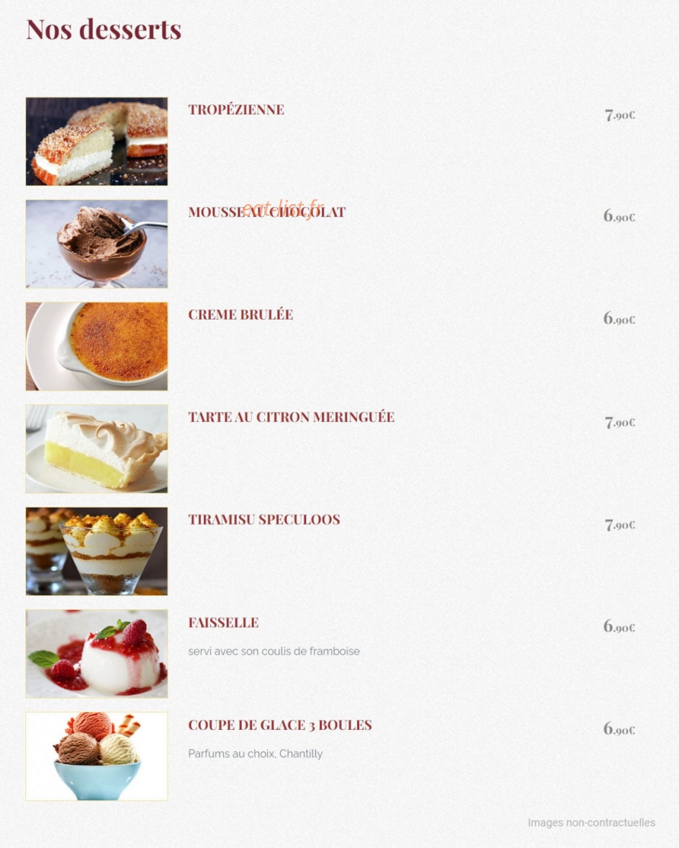 O' Tavern — carte page 5