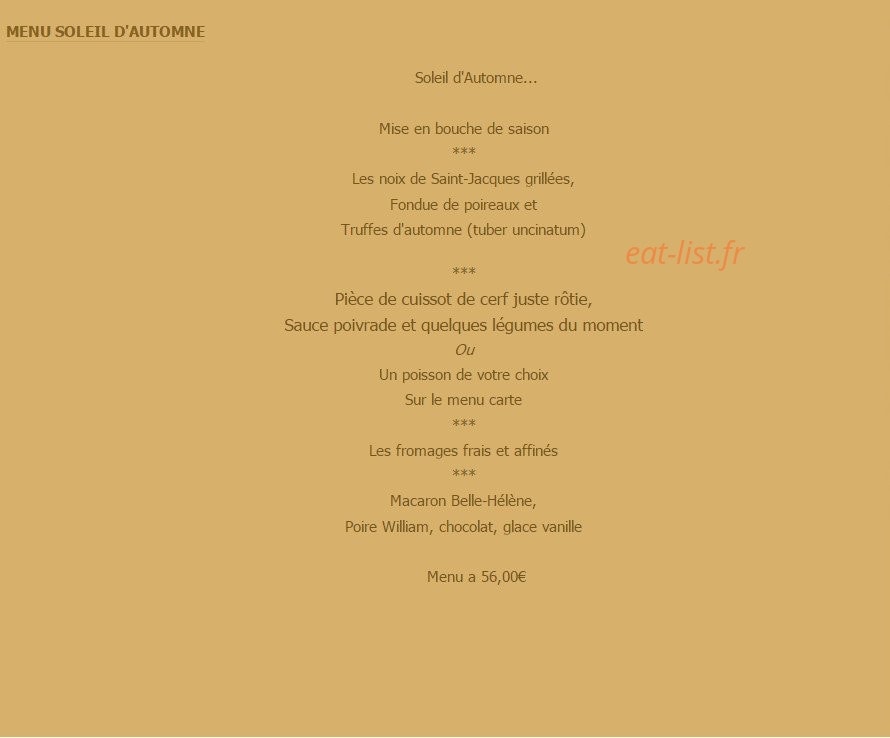 Restaurant le pasturier — carte page 3