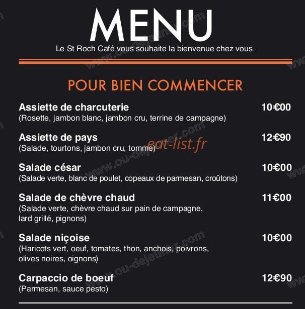St Roch Café — carte page 2