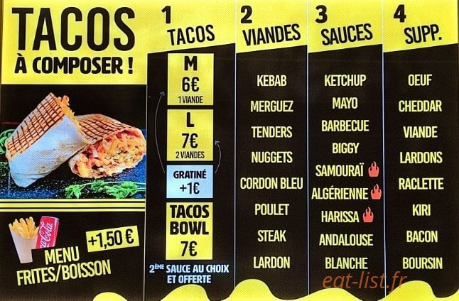 Street Food Company — carte page 1