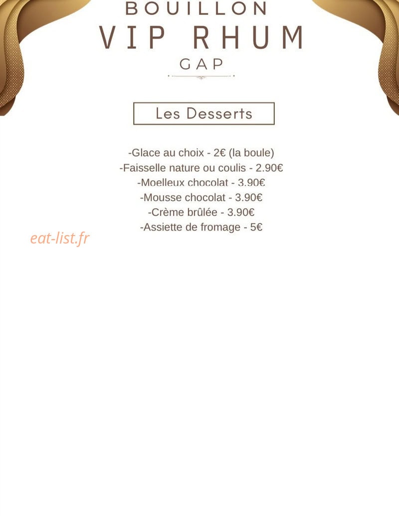 Vip  Rhum — carte page 5