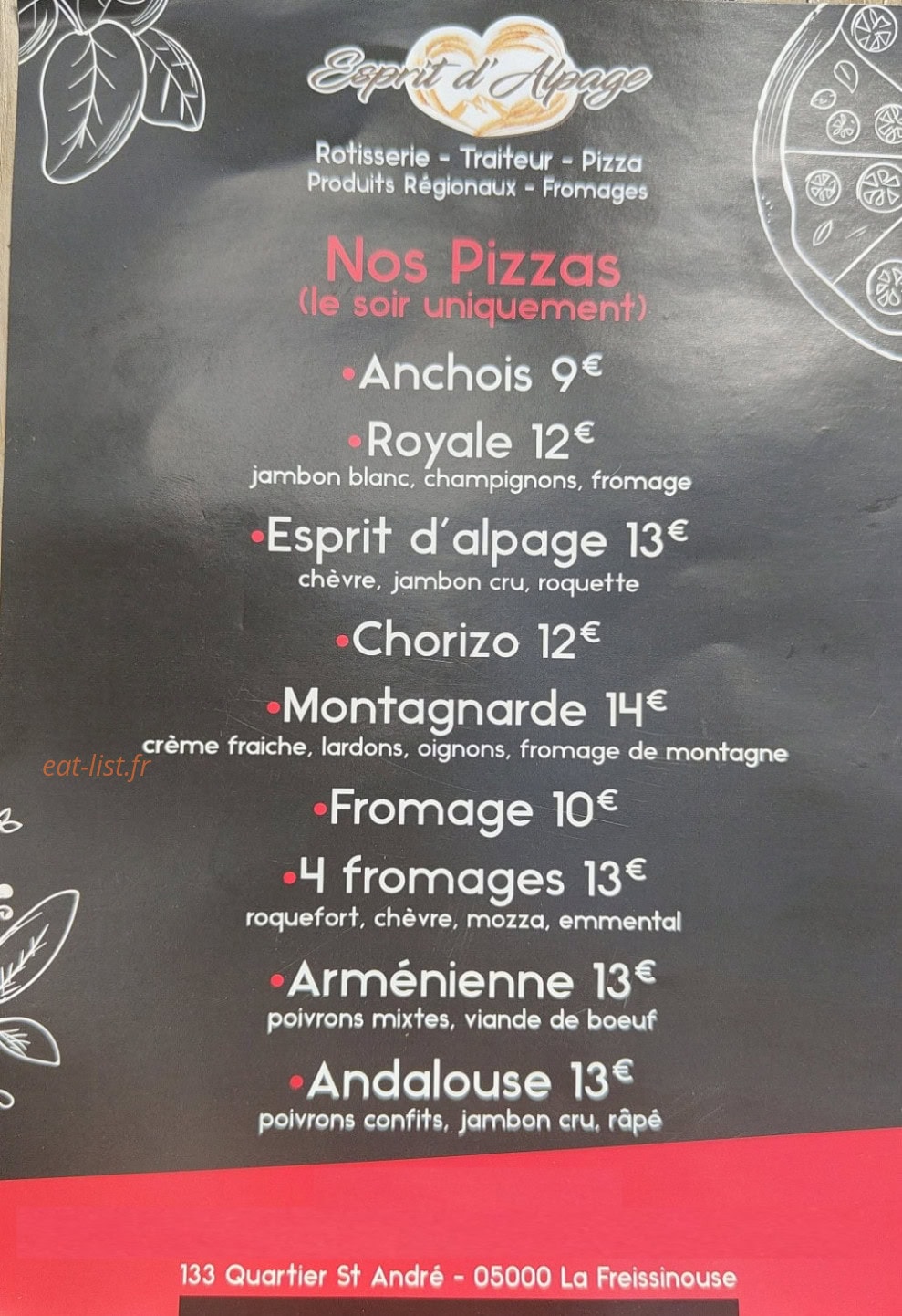 Esprit D'Alpage — carte page 2