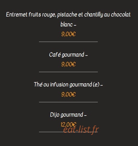 À Vos Papilles — carte page 10