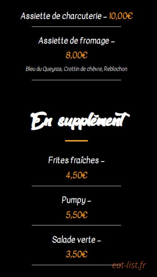 À Vos Papilles — carte page 8