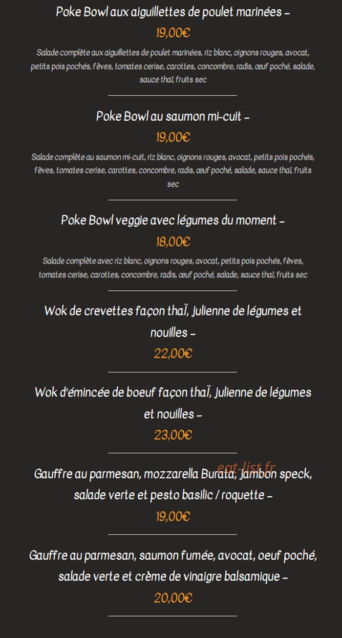 À Vos Papilles — carte page 3