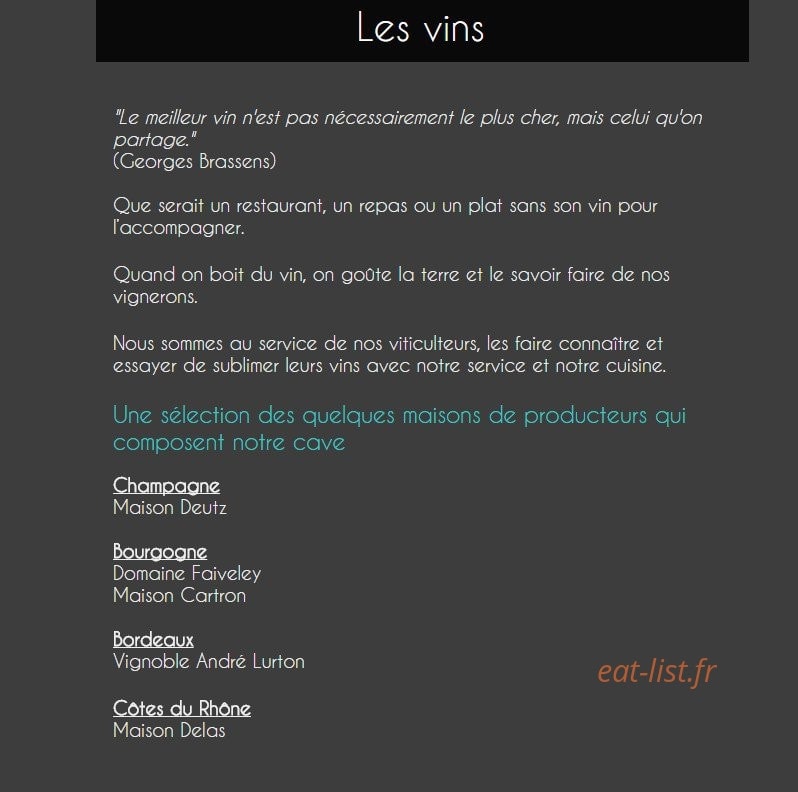 Au plaisir ambré — carte page 5