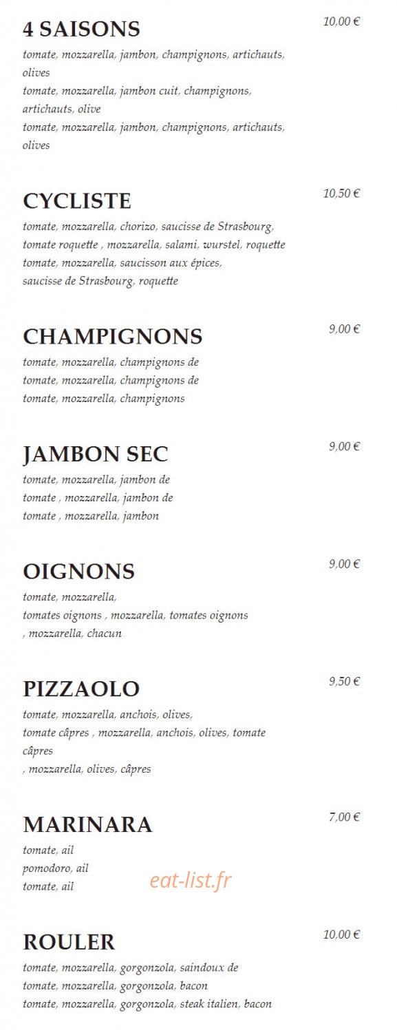 Capricciosa — carte page 3