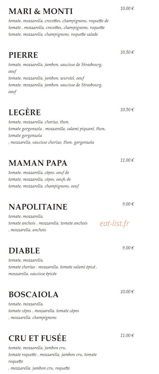 Capricciosa — carte page 4