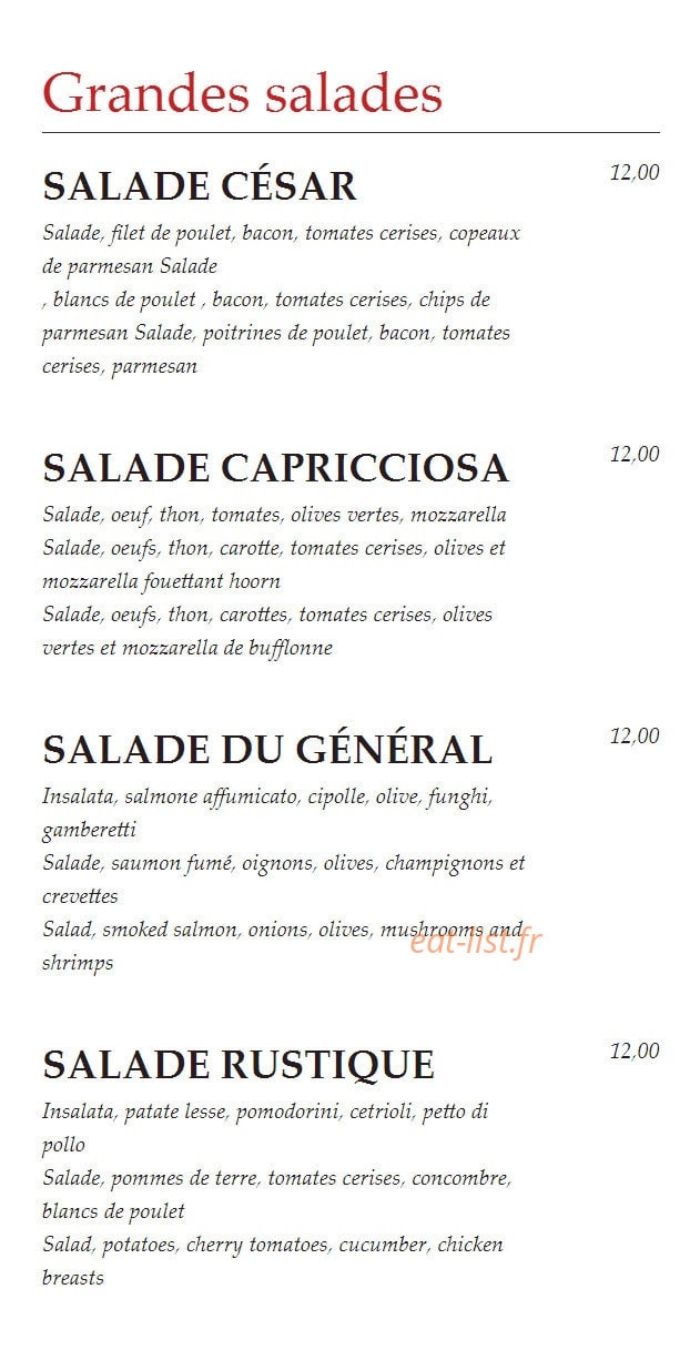 Capricciosa — carte page 18