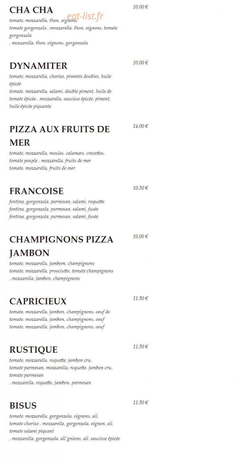 Capricciosa — carte page 6