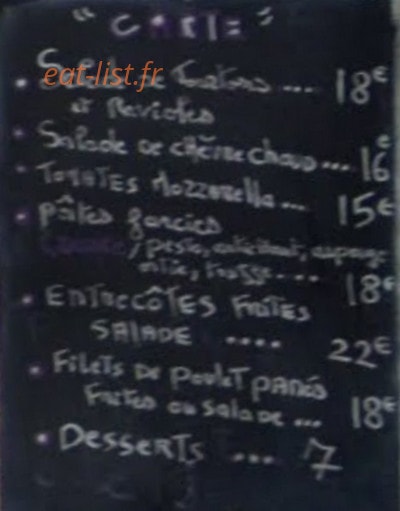 Chez Natchou — carte page 1