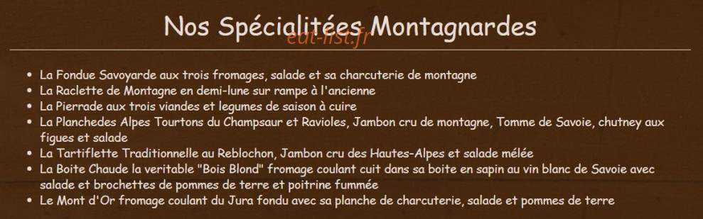 L' Étage — carte page 1