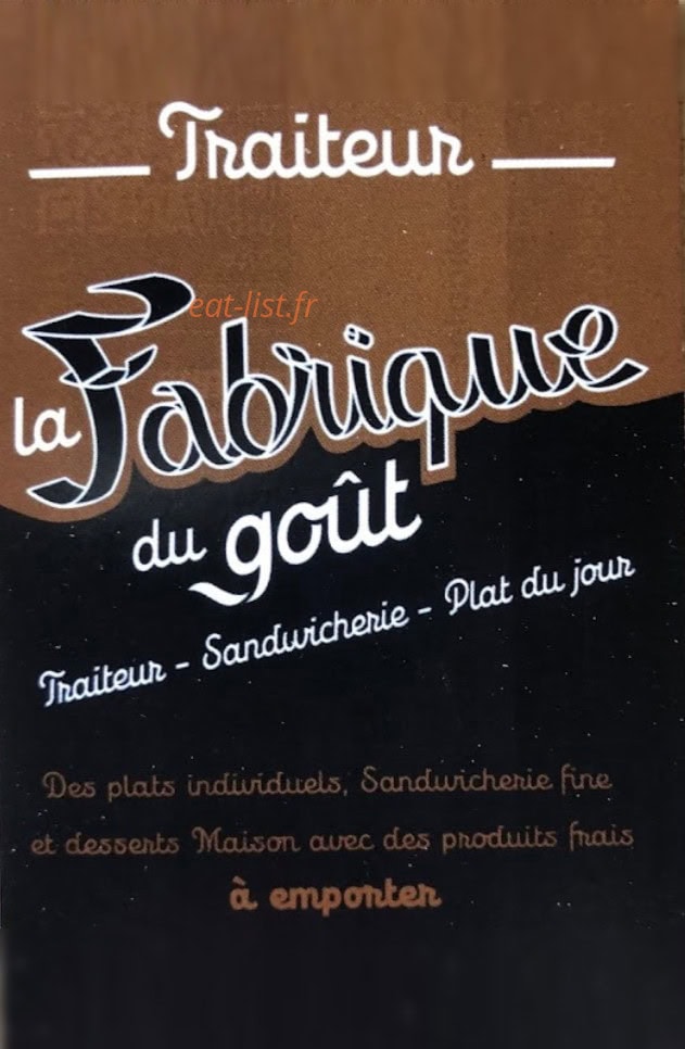 La Fabrique du Goût — carte page 1